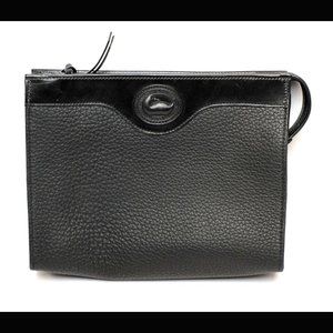 Dooney & Bourke Pebbled Black Leather Cosmetic Bag
